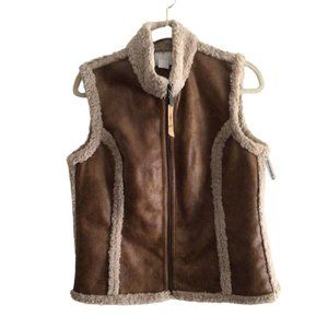 Ariat Brown Shearling Vest